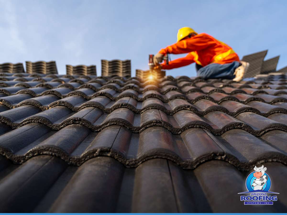 Roof Maintenance in a roof in Arizona