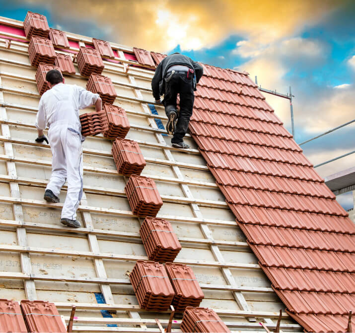 Roofing Contractor Installing New Roof on a Commercial Property in Sun Lakes